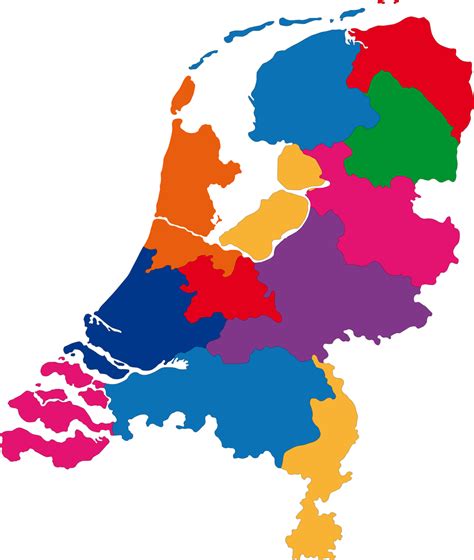 kaart nederland steden zonder namen vogels