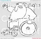 Clip Wheelchair Outline Santa Illustration Royalty Vector Djart sketch template