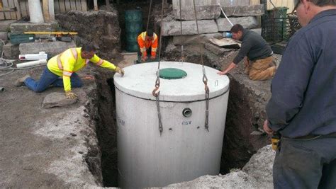 installing  clearstream septic system slagter construction