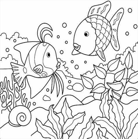print  cute  educative fish coloring pages