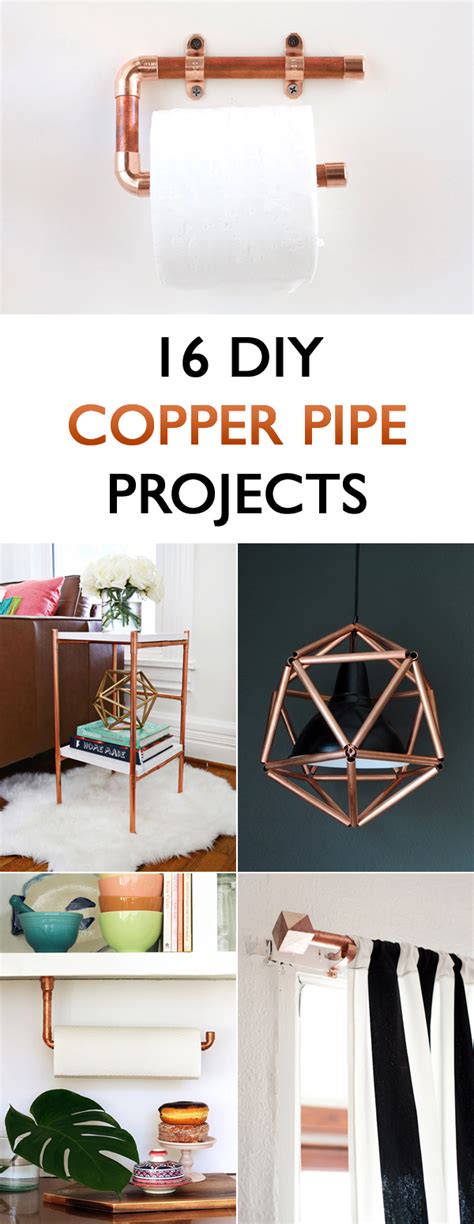 diy copper pipe projects  home decor