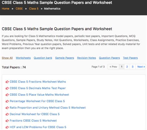 cbse class  maths sample question papers  worksheet sample