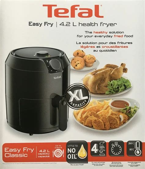 tefal easy fry classic tefal ey2018 easy fry classic 4 2 l fritteuse