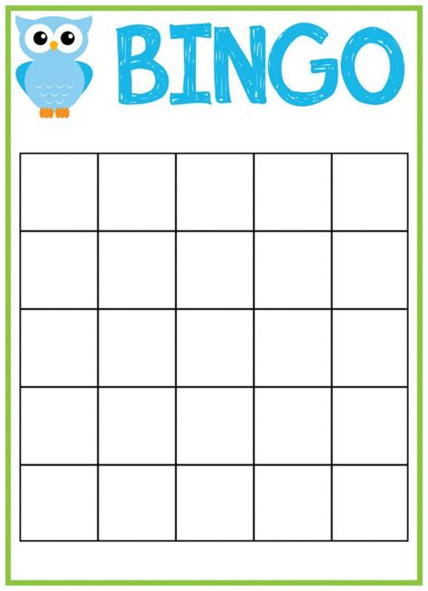 blank bingo card template microsoft word unique