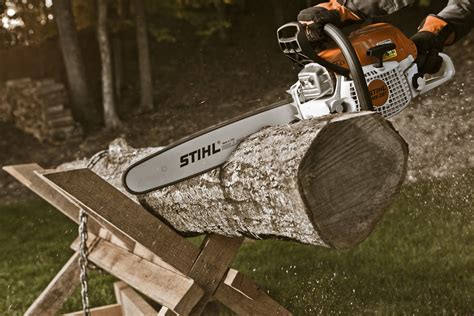 stihl ms  farm boss chainsaw firewood  sharpes statesville