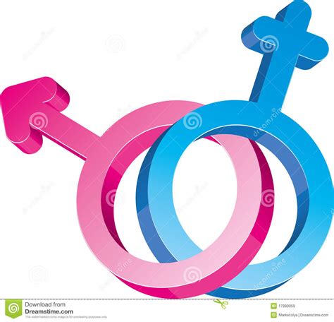 two sex signs stock vector illustration of icon heterosexual 17990059