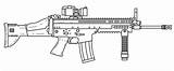 Fn Scar Fal Deviantart Fnfal Lineart Explore sketch template