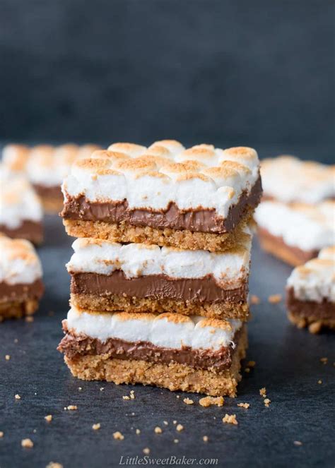 smores bars   ingredients  sweet baker