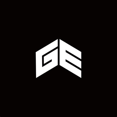 ge logo monogram modern design template  vector art  vecteezy