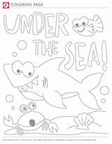 Coloring Under Sea Pages Popular sketch template