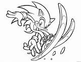 Sonic Coloring Hedgehog Coloring4free sketch template