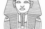 Printable Egyptian Masks Tut Mask Coloring King Fun Print Color Medium sketch template