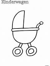 Kinderwagen Peuter Tekening Peuters Mewarn15 Speen Hoera Geboorte Ontwerpen Voorwerpen sketch template