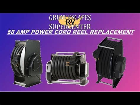 amp power cord reel replacement youtube