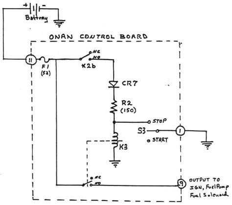wiring diagram  onan  generator