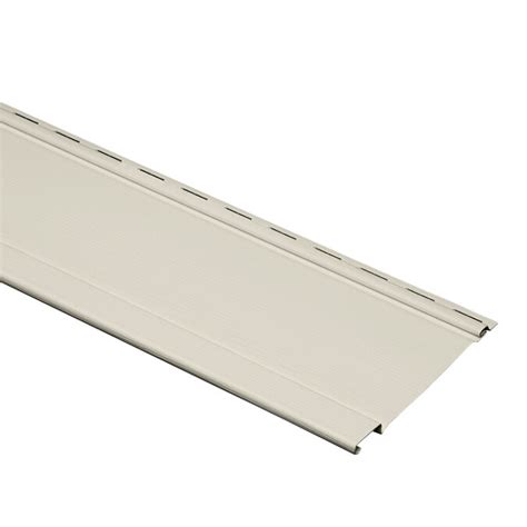 durabuilt  vinyl siding panel board  batten almond       lowescom