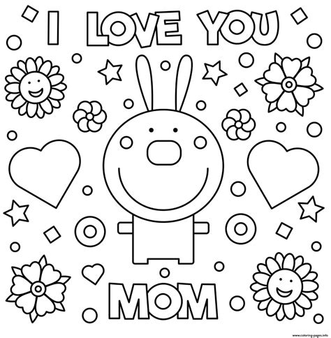 ideas  coloring  love  mom coloring pages