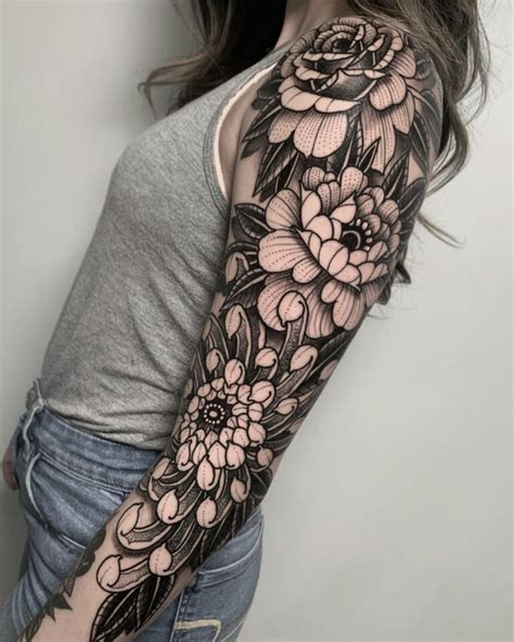 Floral Sleeve Best Tattoo Ideas For Men And Women