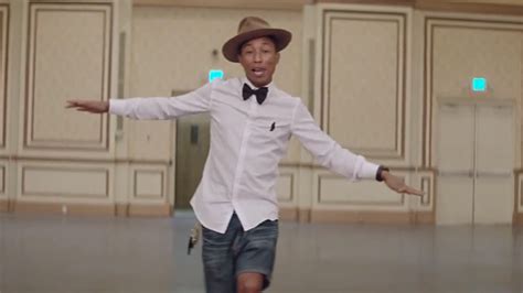 a musicless version of the music video for pharrell williams hit song ‘happy