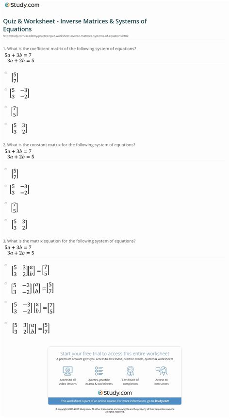 systems  equations worksheet chessmuseum template library