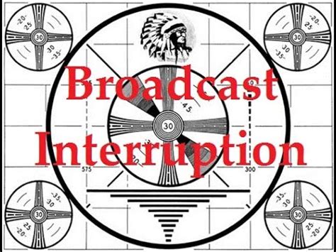 broadcast interruption youtube