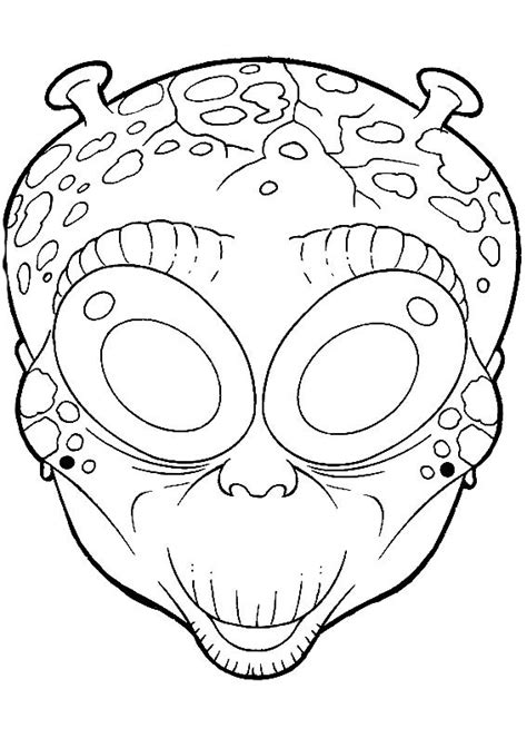 halloween masks coloring pages    print