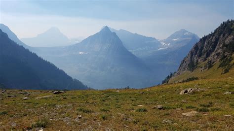 picture hillside mist mountain peak national park valley mountain landscape