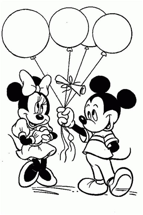 minnie  mickey mouse coloring page coloring home