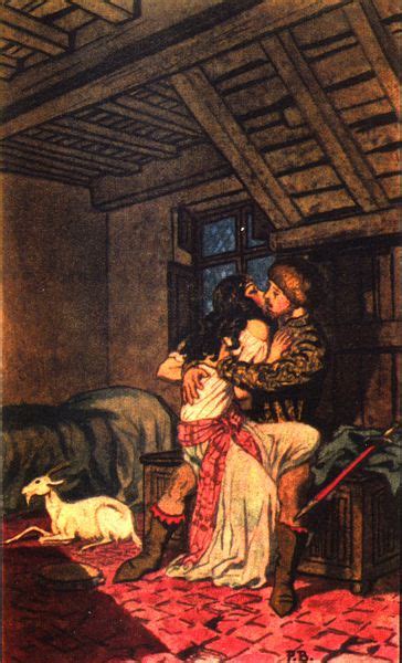 Esmeralda And Phoebus An Illustration In A French Edition