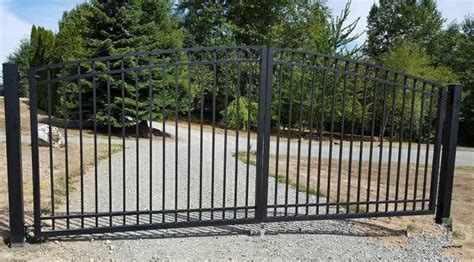 aluminum double swing driveway gate  wide garden gates  sale