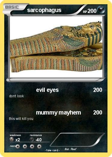 pokemon sarcophagus evil eyes  pokemon card