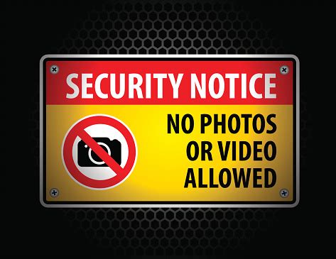 photo  video allowed signboard stock illustration  image