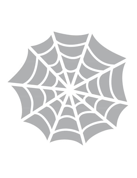 printable spider web stencil coolest  printables