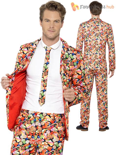 mens stand  suit stag  fancy dress party outfit funny comedy