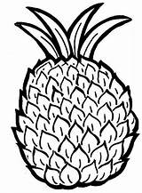 Pineapple Coloring Pages Fruit Colouring Printable Sheets Kids Choose Board sketch template