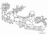 Traineau Pere Imprimer Noël Père Webjunior Neige Bonhomme Coloriages Dessins Relax Vu sketch template