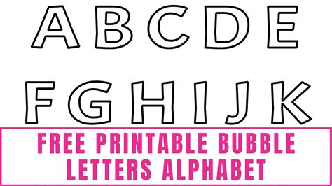 bubble letters  copy  paste printable form templates  letter