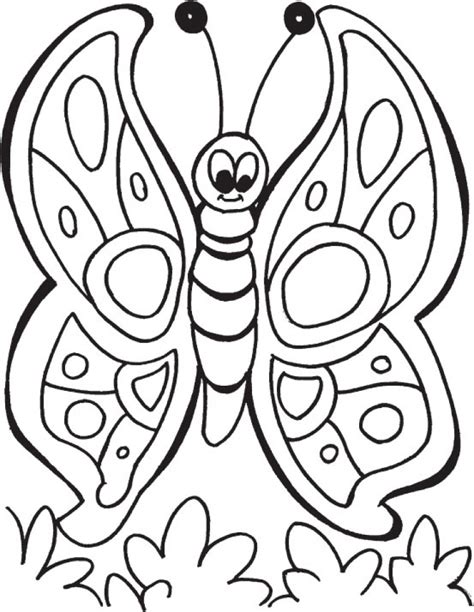 butterfly coloring pages  preschoolers cv