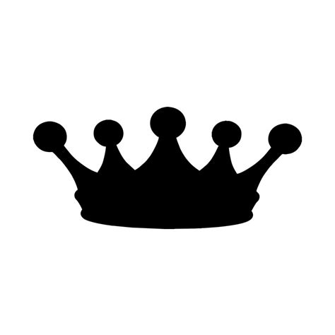 elegant prince crown silhouette art digitemb