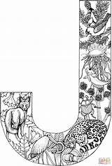Alphabet Sheets Ausmalbilder Dieren Malvorlagen Supercoloring Jaguar Målarbilder Printen Mandala Bokstaven Skriva sketch template