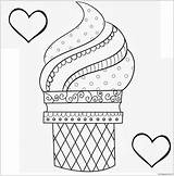 Ice Cream Pages Coloring Printable Dessert Kids Cone Girls Food Print Toddler Colouring Color Printables Yummy Sweet Candy Unicorn Clip sketch template