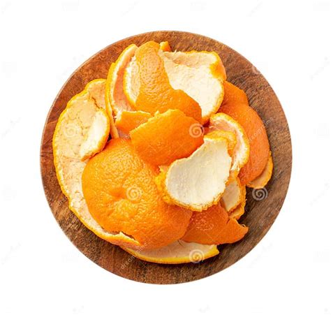 Mandarin Peel Isolated Peeled Tangerine Fresh Citrus Rind Mandarins