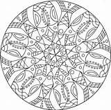 Intricate Coloring Pages Mandala Getcolorings sketch template