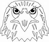 Eagle Coloring Printable Pages Bald Eagles Outline Philadelphia Face Kids Template Colouring Drawing Cartoon Print Animal Cliparts Animals Clipart Mask sketch template