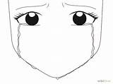 Anime Eyes Crying Drawing Eye Draw Easy Drawings Girl Simple Cartoon Cry Template Wikihow Coloring Pages Choose Board Animal sketch template