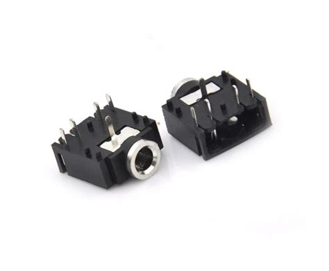 mm female stereo audio socket headphone jack connector  pin pcb mount sharvielectronics