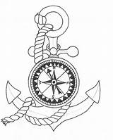 Compass Coloring Pages Tattoo Tattoos sketch template
