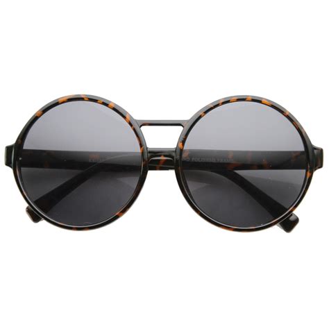 super round retro oversize fashion sunglasses zerouv