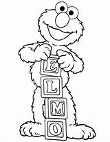 Elmo Coloring Baby Pages Color Printable Getcolorings sketch template