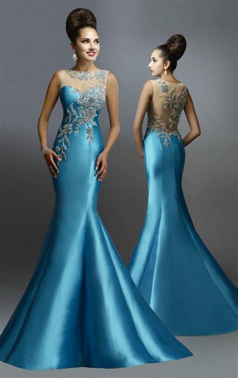 arrival  mermaid evening dresses  beads crystal sheer sexy backless pageant gowns